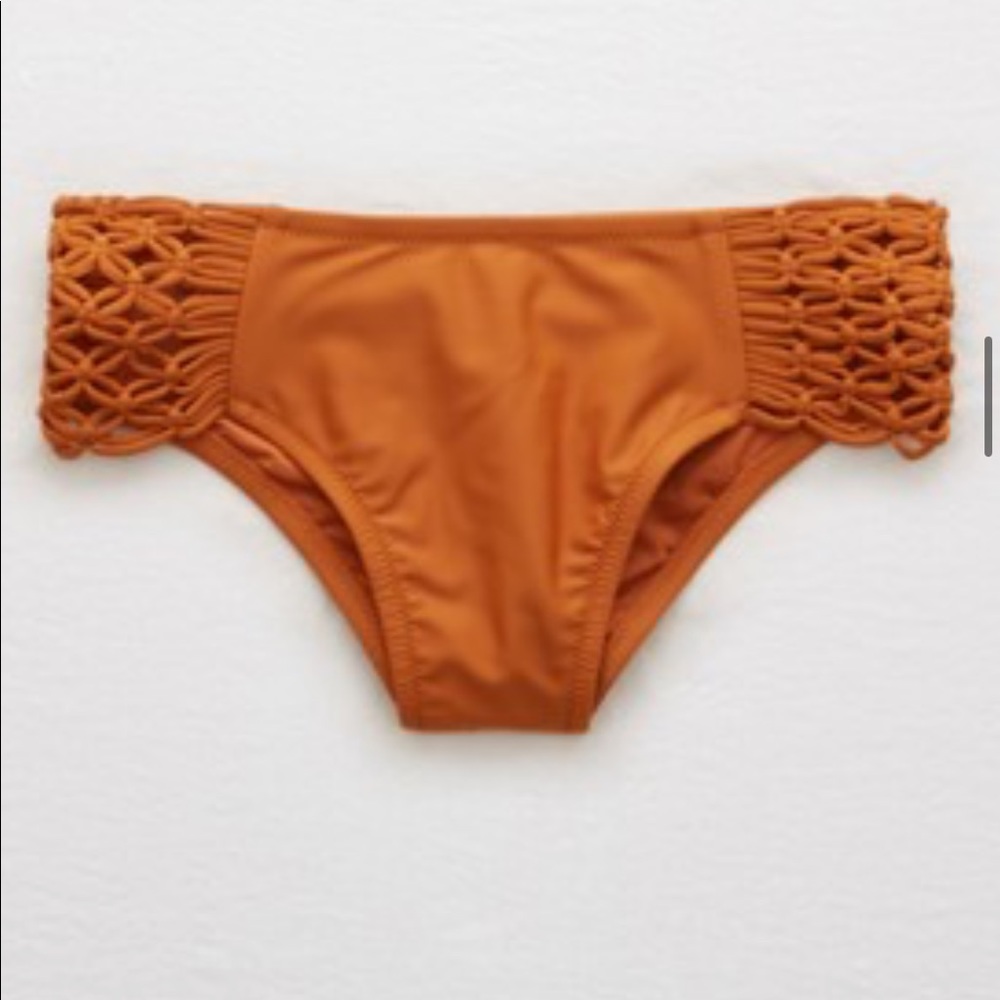 Aerie macrame hipster bikini bottom